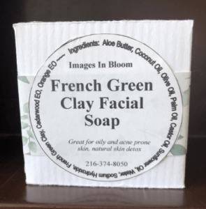 Our French Green Clay facial bars are a cold process soap, a blend of Aloe Butter, Coconut Oil, Olive Oil, Palm Oil, Castor Oil, Sunflower Oil, Sodium Hydroxide, French Green Clay and Essential Oils of Orange and Cedarwood.

The bar offers a rich lather, and a gentle clean to problem skin. The wonderful aroma of fresh orange, and woodsy cedarwood leave you feeling invigorated.

Each bar is 3" in diameter and approximately 1" thick. The "puck" size bar is individually wrapped, and packaged in a small box to preserve freshness for you.