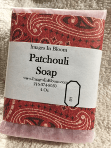 Patchouli is a scented bark of a bush that grows in Asia, and grew in popularity during the 1960s as a fragrance. We captured the fragrance of a generation in our bars of soap. The soap offers luxurious later and is individually packaged bars assure freshness to you. Each bar weights 3.8 oz.
Our soap utilizes plant based oils and lye, and essential oil to create a soft and gentle soap for your skin. Lathers well, individually packaged bars assure freshness to you. The soap is moisturizing because we super-fat every recipe… that means when you wash with our soap a small amount of oil is replenishing your skin’s moisture.